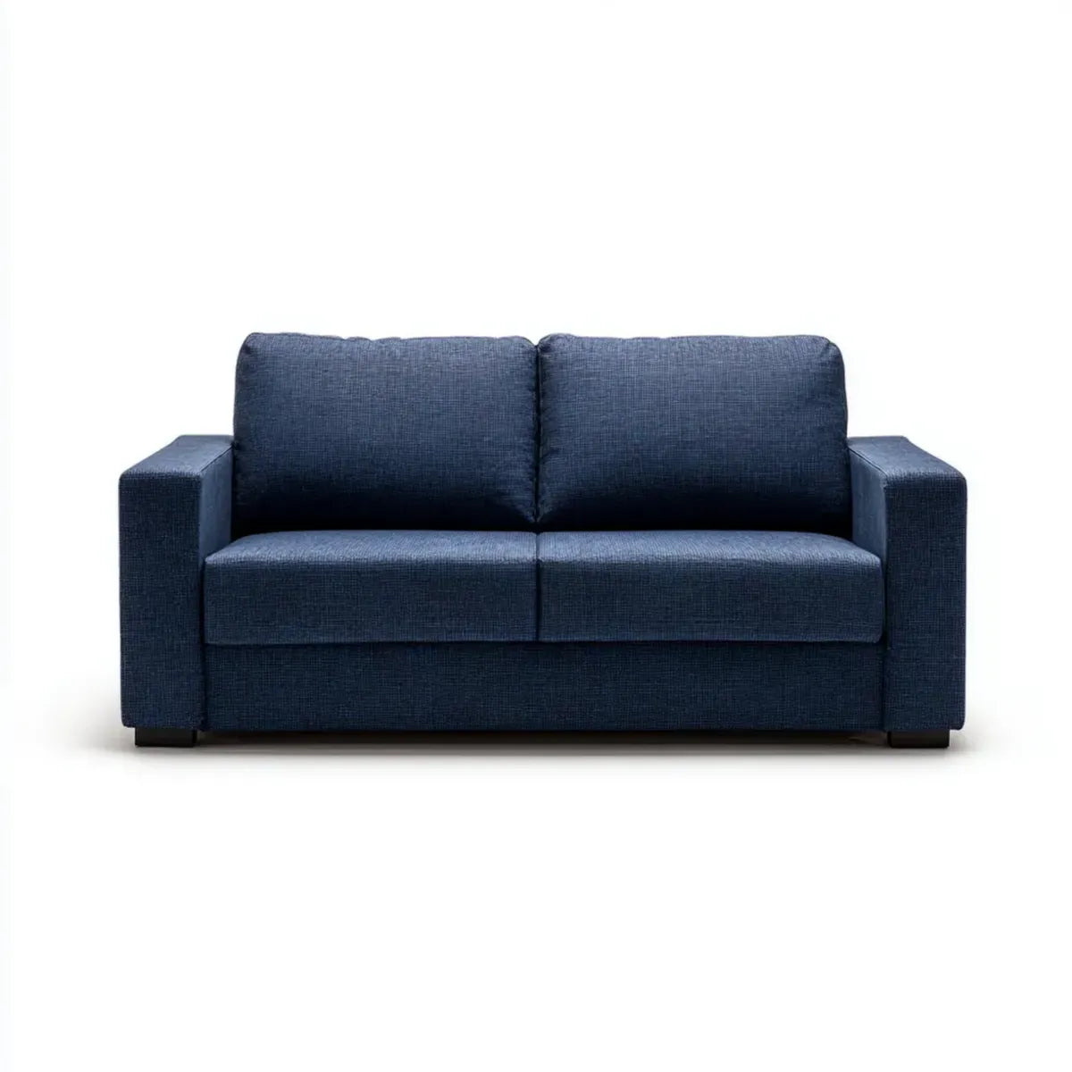2-Sitzer Sofa Dunkelblau 160 x 85 x 85 cm Polyester Rechteckig